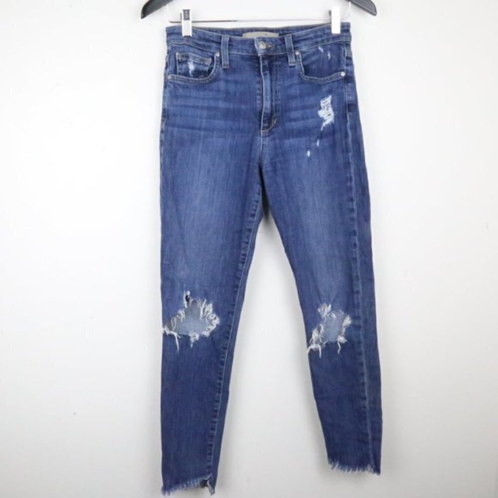 JOE'S JEANS Michelle Women's High Rise Skinny Ankle Distressed Medium Wash
